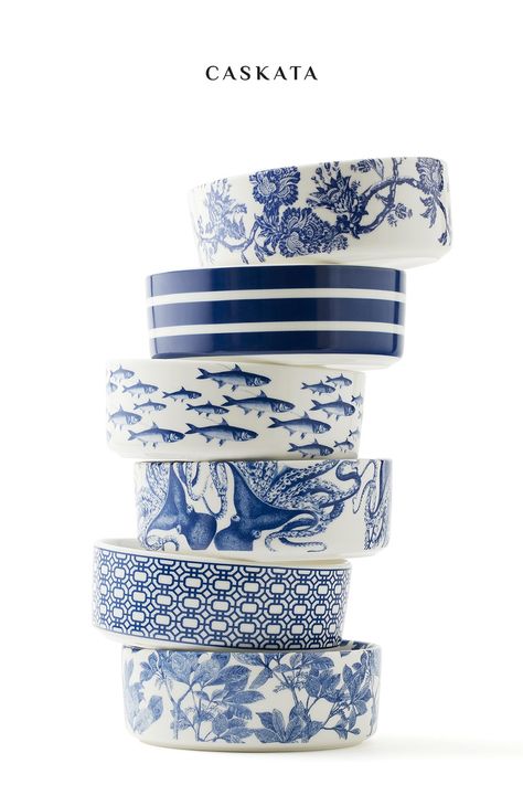 Kitchen Mudroom, Beautiful Dinnerware, Blue And White Dinnerware, Blue Dinnerware, Large Scale Floral, White Dinnerware, Porcelain Dinnerware, Garden Gate, Summer Stripes