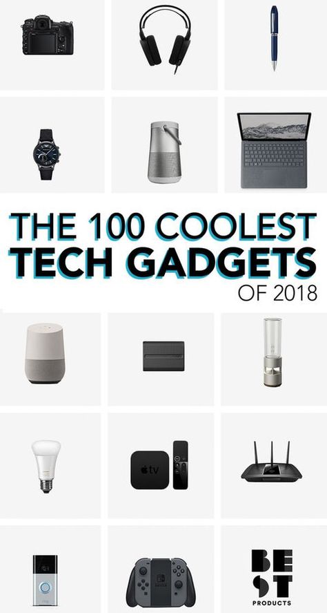 100 Cool Tech Gadgets in 2018 - Best Tech Products You Need Gadgets Techniques, Tech Gadgets Technology, Best Tech Gadgets, Cool Technology Gadgets, Tech Magazines, Hammacher Schlemmer, Emf Radiation, Google Glass, Gadgets For Men