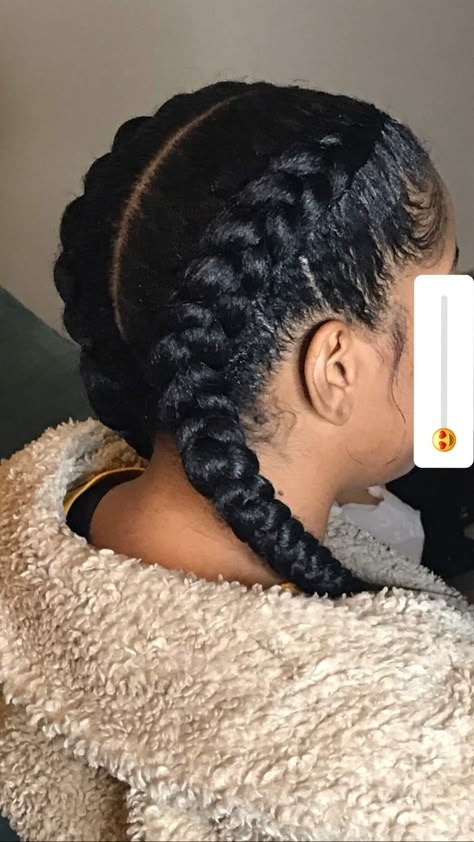 Black Hair Two Braids, Dutch Braids 4c Hair, 4c French Braids, Dutch Braids For Black Women, Dutch Braid Black Women, Dutch Braid Natural Hair, French Braids On Natural Hair, French Braids Natural Hair, Dutch Braids Black Women