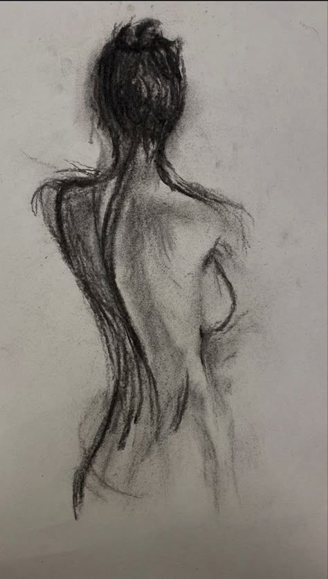 Meaning Full Art Sketches, Woman Charcoal Drawing, Womens Figure Drawing, Body Sketches Female Realistic, Charcoal Drawing Inspiration, Charcoal Artwork Sketches, Charcoal Body Drawing, Pincel Drawing Sketches, Charcoal Art Sketches