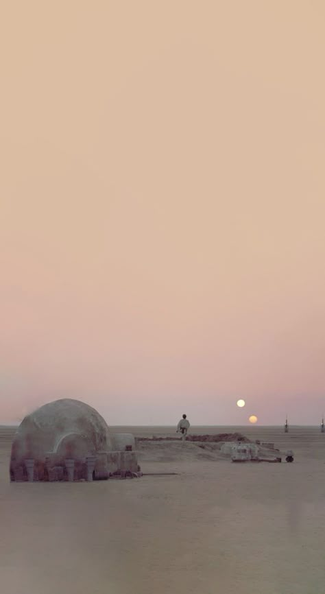 Star Wars Two Suns Wallpaper, Star Wars Wallpaper Tatooine, Ios 16 Star Wars Theme, Starwars Lockscreen, Star Wars Tatooine Wallpaper, Star Wars Aesthetic Wallpaper Iphone, Tatooine Wallpaper, Star Wars Wallpaper Prequels, Star Wars Lockscreen Aesthetic