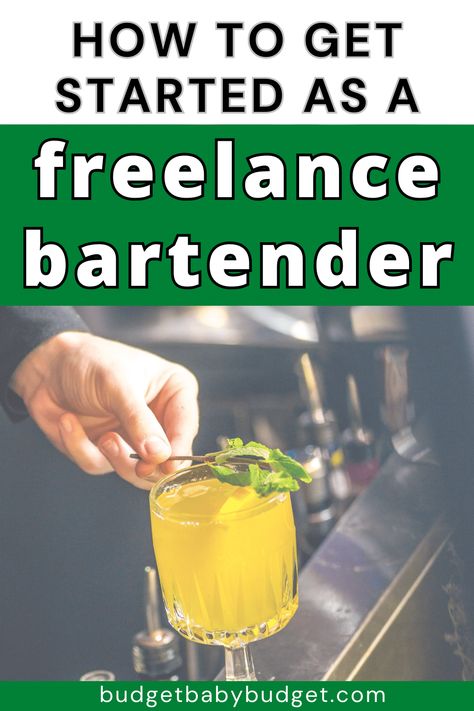 Working as freelance bartender can be a great way to generate additional income as well as make your own hours. Set your own freelance bartender rates with this easy to understand guide. Bartender Price List, Event Bartending, Private Bartender, Bartender Aesthetic, Alcohol Smoothies, Bartending Basics, Bartending Business, Mobile Bar Ideas, Diy Wedding Bar