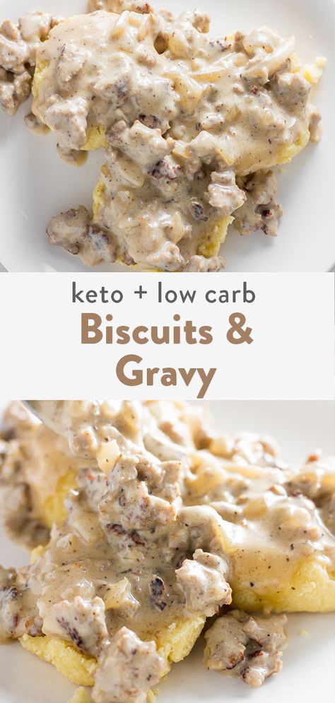 Coconut Flour Gravy, Keto Sausage Gravy And Biscuits, Keto Biscuits And Gravy Casserole, Almond Flour Gravy Recipe, Low Carb Biscuits And Gravy, Almond Flour Gravy, Gravy With Almond Flour, Healthy Biscuits And Gravy, Low Carb Sausage Gravy