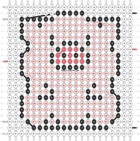 Pig Friendship Bracelet Pattern, Pig Bracelet Pattern, Pig Alpha Pattern, Pixel Art Grid, Friendship Bracelets Diy, Pixel Art Pattern, Presents For Him, Macrame Tutorial, Alpha Pattern