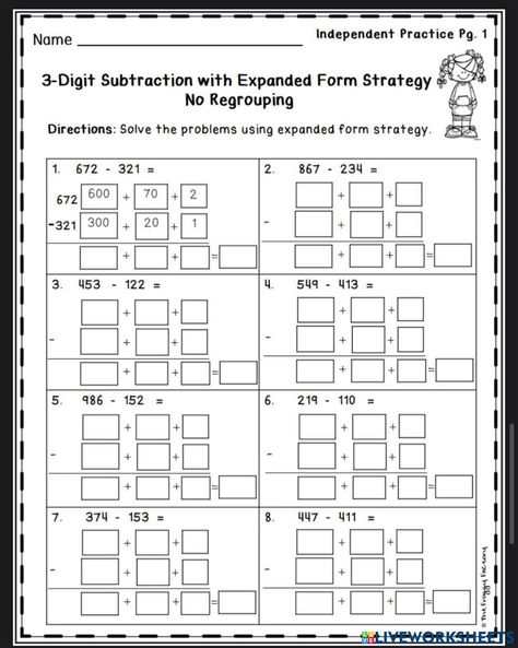 Expanded Form Worksheets, School Scores, Addition Strategies, Time To The Hour, Addition And Subtraction Worksheets, Math Interactive, Expanded Form, Math Vocabulary, Word Form