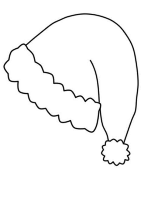 Santa Hat Coloring Pages Pictures Santa Hat Pattern, Hat Template, Ornament Template, Christmas Stencils, Preschool Christmas, Navidad Diy, Free Christmas Printables, Christmas Coloring, Christmas Templates