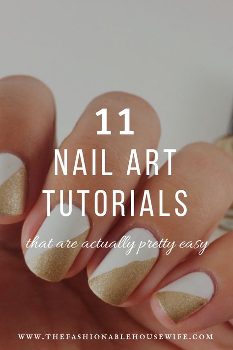 Simple Nail Art How To, Simple Diy Gel Nails, Easy Diy Nails For Beginners, Gel Nail Designs Beginner, Easy Short Nail Art For Beginners, Easy Nail Art How To, Quick Easy Nail Art, Easy Gel Nail Polish Designs, Easy Design Nails For Beginners