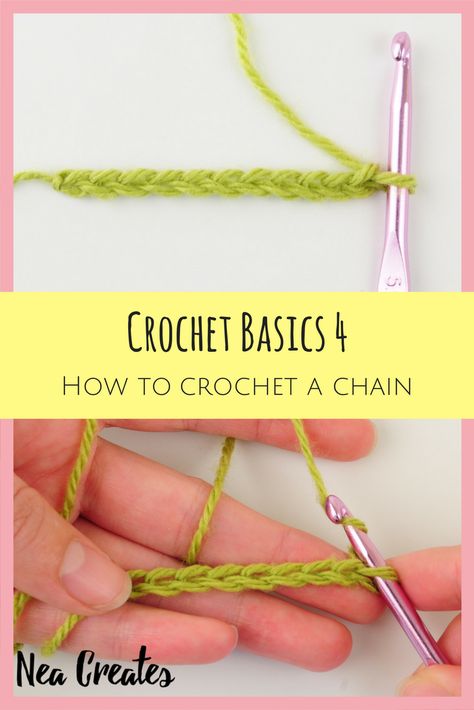 How To Crochet A Chain For Beginners, Simple Beginner Crochet, Crochet A Chain, How To Start Crochet, Learn Crochet Beginner, Easy Crochet Patterns For Beginners, Learning Crochet, Crochet Chain Stitch, Beginning Crochet