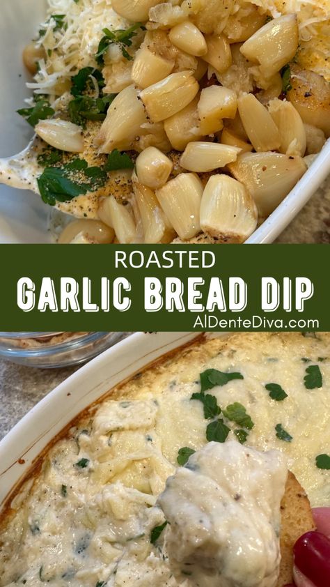 ROASTED GARLIC BREAD DIP Easy Summer Appetizer Recipes, Lake Day Food, Garlic Bread Dip, Roasted Garlic Bread, Bread Dips, Garlic Dip, Bread Dip, Dip Recipes Easy, Yummy Dips