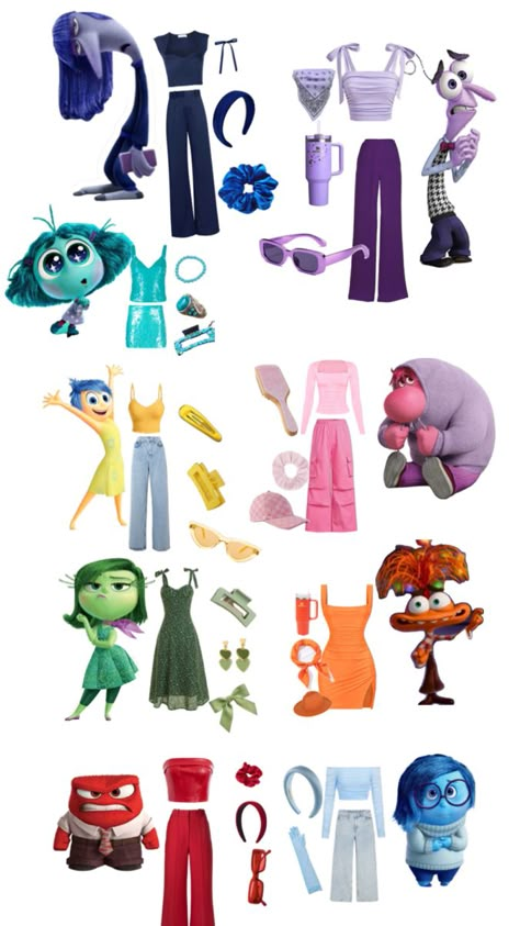 Inside Out Ennui Costume, Ennui Halloween Costume, Inside Out 2 Dress Up, Joy Inside Out Costume Diy Adult, Inside Out 2 Characters Costumes, Inside Out Characters Costumes Diy, Fear From Inside Out Costume, Ennui Inside Out Costume, Inside Out Emotions Halloween Costumes