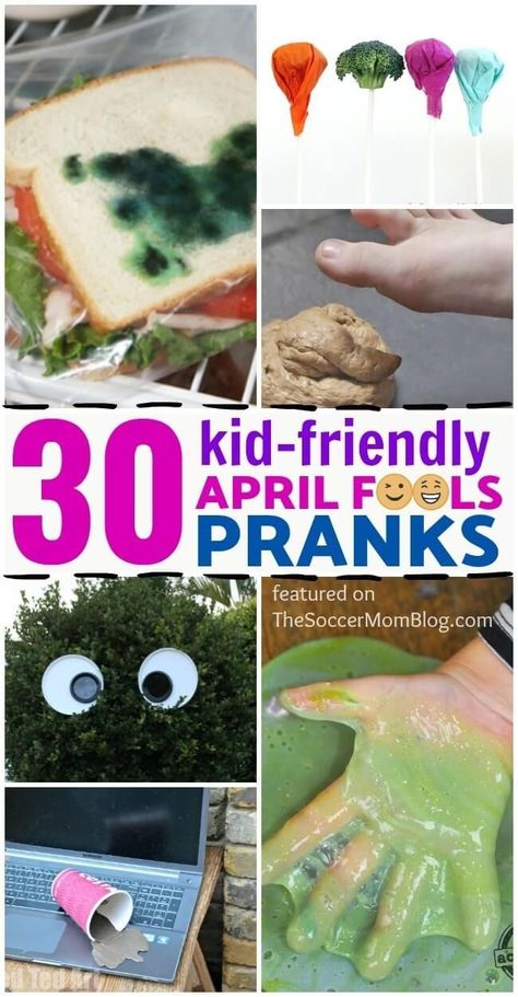 This is the best list of good-spirited April fools pranks for kids and families! Your kids will love to pull these fun pranks and you won't mind them doing it. This spring, try one of these silly April fool pranks on your kids! #kids #aprilfools #family #prank #fun Harmless April Fools Pranks, April Fools Pranks For Kids, April Fools Tricks, Best April Fools Pranks, Fun Pranks, Funny April Fools Pranks, Food Pranks, Pranks To Pull, Easy Pranks