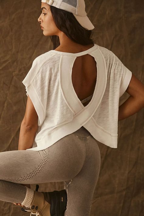 My Time Tee | Free People Free People Activewear, Athletic Clothes, Yoga Tshirt, Workout Outfits, Free People Movement, Fp Movement, Short Rompers, Boho Outfits, Beauty Women