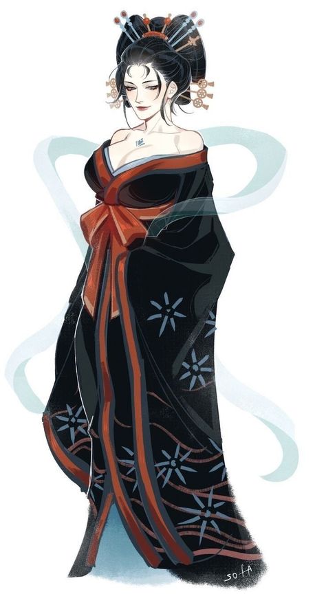 Anime Kimono, Geisha Art, Japanese Characters, I Dont Know, Female Character Design, Character Outfits, Anime Outfits, Manga Girl, Fantasy Character Design