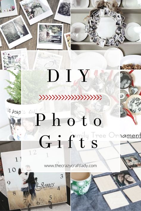 DIY Photo Gifts - The Crazy Craft Lady Diy Photo Gifts, Diy Photo Canvas, Picture Gifts Diy, Custom Picture Gifts, Drive Safe Keychain, Photo Collage Diy, Homemade Gifts For Mom, Photo Christmas Gifts, Family Photo Gifts