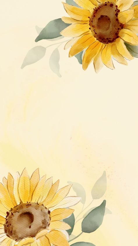 Sunflowers Background, Beautiful Wallpapers For Iphone, Flower Painting Canvas, Simple Phone Wallpapers, Sunflower Wallpaper, Cute Simple Wallpapers, Clipart Design, Cute Patterns Wallpaper, Simple Wallpapers