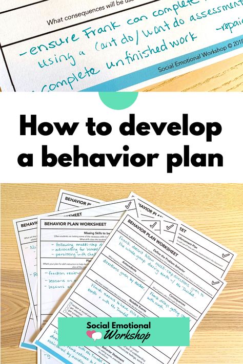 How to develop a behavior plan step by step with an easy to use worksheet. Download the free worksheet and get started intervening with challenging behavior right away. Check In Check Out Forms Elementary Behavior, Positive Behavior Support Plan, Behavior Plan For Defiant Students, Behavior Intervention Plan Template Free, Behavior Plans For Students Individual, Defiant Behavior Interventions, Applied Behavior Analysis Activities, Corporate Training Ideas, Bcba Office