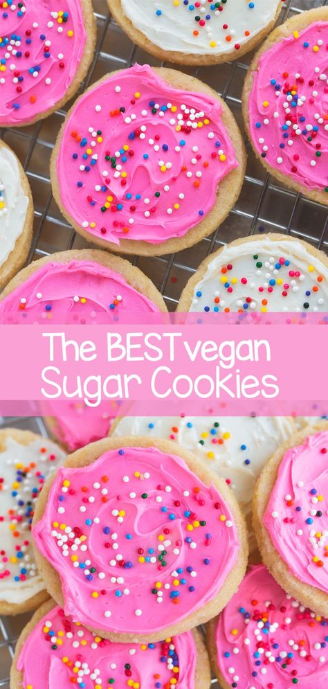 Pin on Kid friendly Vegan Sugar Cookie Recipe, Eggless Sugar Cookies, Christmas Cookie Trays, Chocolate No Bake Cookies, Vegan Sugar Cookies, Chocolate Covered Katie, Vegan Peanut Butter Cookies, Gluten Free Sugar Cookies, Healthy Chocolate Chip Cookies