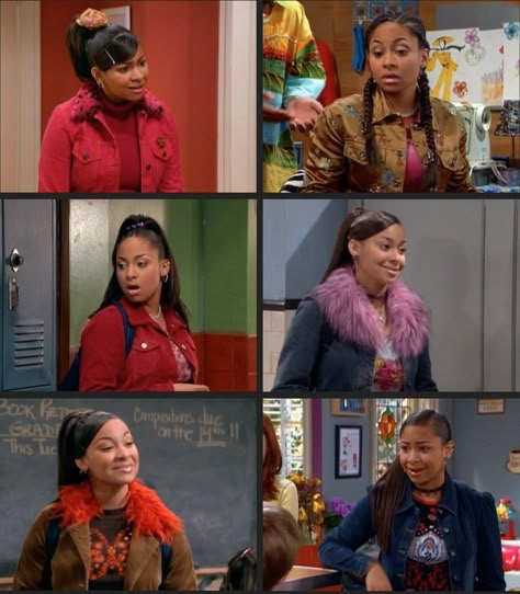 00’s Aesthetic, Raven Outfits, Black Sitcoms, 90s Beauty, So Raven, Raven Symone, That's So Raven, Zendaya Style, 90s Inspired Outfits