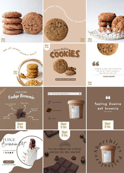 Cookies Content Ideas, Cookie Social Media Post, Instagram Cookie Posts, Cookie Instagram Feed, Cookies Instagram Feed, Cookie Menu Design, Bakery Instagram Feed Ideas, Bakery Marketing, Cookie Branding