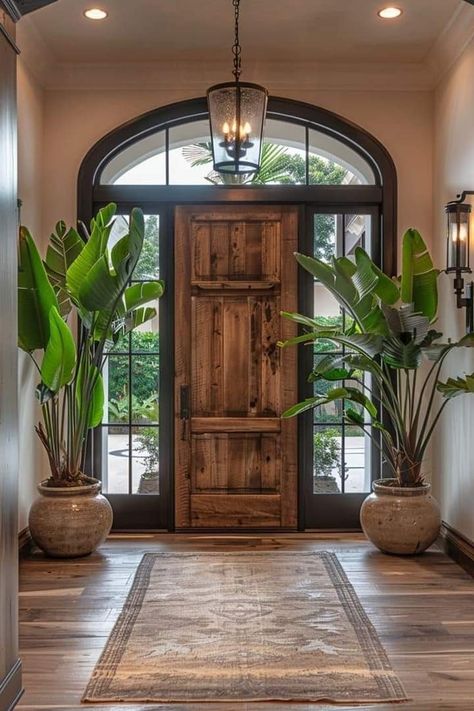 Home Entry Ideas, Spanish Home Decor, Hacienda Style Homes, Mexico House, Dream Life House, Spanish Style Home, Casa Vintage, Spanish Style Homes, Plant Ideas