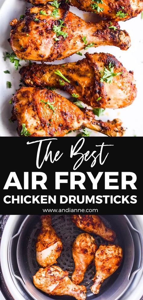 Air Fryer Chicken Leg Recipe, The Best Air Fryer Chicken, Air Fryer Chicken Drumsticks, Best Air Fryer Chicken, Pollo Tropical, Chicken Drums, The Best Air Fryer, Chicken Leg Recipes, Ways To Cook Chicken