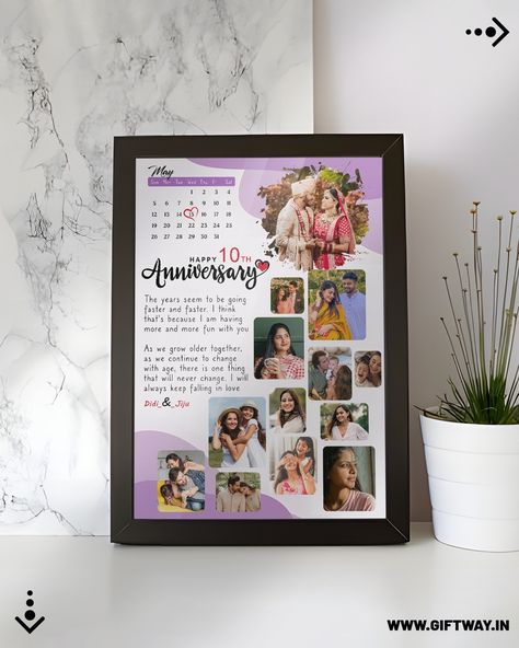 Keep your memories close! Select your design, share your 13 photos, year and date of the anniversary, and text, and get your custom frame from Giftway.in. 🖼️❤️ 💻 Visit our website for more designs: www.giftway.in 📲 WhatsApp us for custom orders: 7303-8863-16 #giftway #love #photoframe #customgifts #personalisedframes #gift #birthdaygift #anniveresygift Wedding Frame Gift Ideas, Wedding Gifts Ideas For Couple, Anniversary Frame Ideas, Anniversary Photo Frame Ideas, Anniversary Frame Background, Aesthetic Photo Frame, Gift Ideas For Anniversary, 1st Anniversary Gifts For Him, Photo Frame Ideas