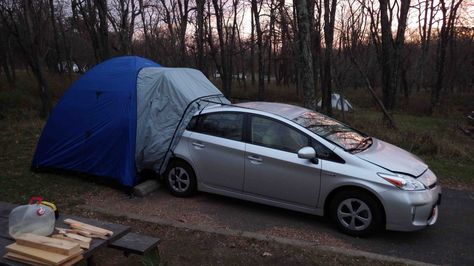 Prius Tent Prius Camper, Camp Checklist, Prius Camping, Tent Life, Prius Car, Checklist For Kids, Camping Quebec, Minnesota Camping, Camping Essentials List