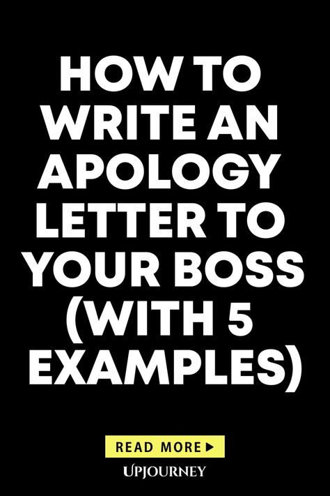 Learn the art of writing a sincere apology letter to your boss with our helpful guide. Discover five examples to help you convey your genuine regret and make amends professionally. Perfect for navigating through tough situations at work with grace and integrity. Master the skill of effective communication in the workplace today! Apology Letter To Friend, Example Of Letter, Communication In The Workplace, Sincere Apology, Apology Letter, Thank You Boss, Work Etiquette, Psychology Terms, Happiness Journal