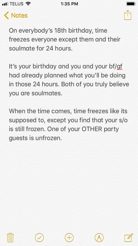 Au Ideas List, Birthday Prompts, Writing Fanfiction, Otp Prompts, Story Writing Prompts, Daily Writing Prompts, Book Prompts, Birthday Week, Dialogue Prompts