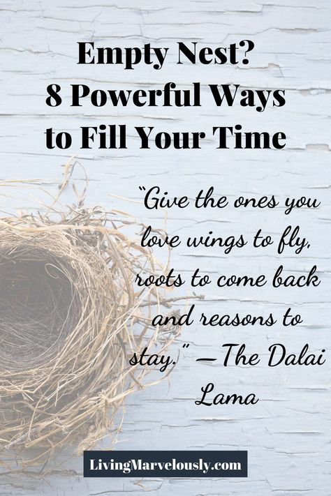 When you find yourself with an empty nest, remember the things you loved to do before you were a parent. Rediscover yourself with these powerful ideas. Empty Nest Quotes Letting Go, Empty Nesters Quotes, Empty Nesters Gifts, Empty Nesters Ideas, Reset My Life, Time Is A Thief, Empty Nest Quotes, Empty Nest Mom, Quotes Letting Go