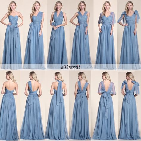 Infinity Gown Style, Multi Tie Dress, Infinity Dress Ways To Wear, Infinity Dress Styles, Infinity Gown, Multiway Bridesmaid Dress, Prom Mermaid, Infinity Dress Bridesmaid, Tea Length Bridesmaid Dresses