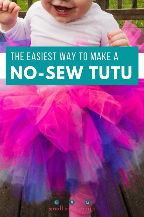 This tutu is so cute for toddlers' Halloween costumes, and bonus points - it's no-sew! Check out how to make one yourself. #unicorncostume #diycostume #babyhalloweencostume #diyhalloween #handmadecostume #nosewtutu #nosewcostume #easycostumes Tutu Skirt For Kids, Craft For Birthday, Diy Unicorn Costume, Sew Halloween Costume, Make A Tutu, Skirt For Kids, Handmade Halloween Costumes, No Sew Tutu