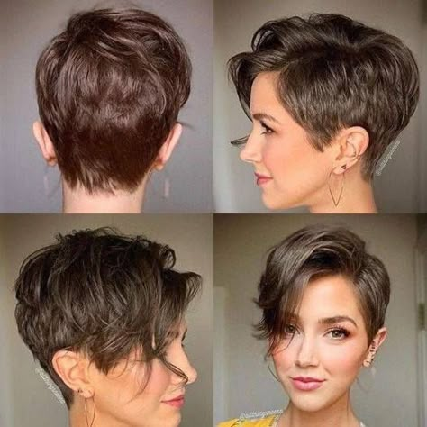 Haircuts | Get inspired ❤️ Stylish Short Hair, Pixie Haircut For Thick Hair, Super Short Hair, Edgy Short Hair, Pixie Hair, Very Short Hair, Penteado Cabelo Curto, Short Pixie Haircuts, Haircuts For Fine Hair