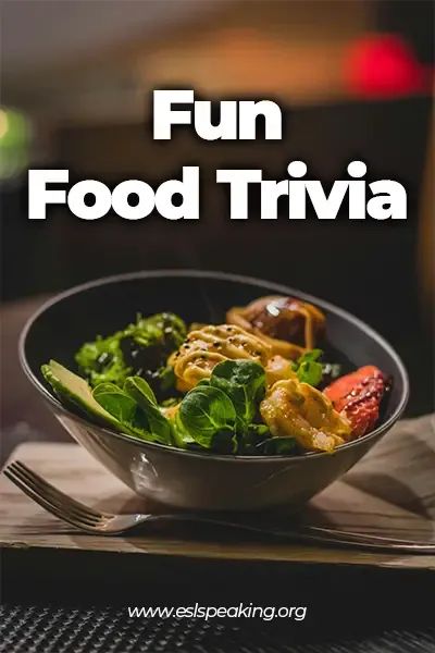 Check out the list of food trivia questions with answers that are family-friendly and great for foodies to challenge their food knowledge!    #food #foodie #foodtrivia #foodquestions #trivia Food Trivia Questions And Answers, Food Trivia, 2024 Holidays, Cheese Desserts, Adult Activities, Cottage Cheese Desserts, List Of Food, Food Knowledge, Teaching Esl