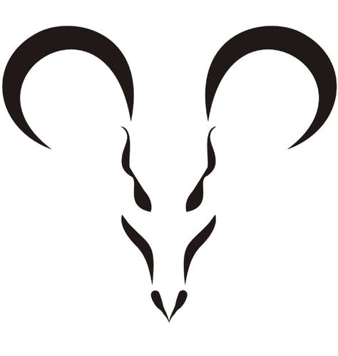 Aries ram tattoo idea Aries Symbol Tattoos, Aries Zodiac Tattoos, Aries Ram Tattoo, Aries Tattoos, Aries Symbol, Ram Tattoo, Model Tattoo, Aries Tattoo, Silhouette Tattoos