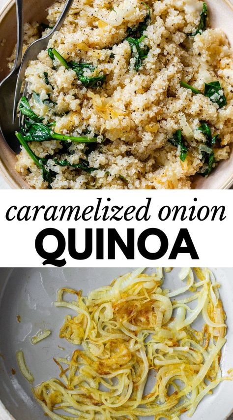 Quinoa Recipes Side Dish, Quinoa Side, Quinoa Side Dish, Quinoa Recipes Easy, Quinoa Recipes Healthy, Cook Quinoa, Quinoa Dishes, Easy Quinoa, Garlic Spinach