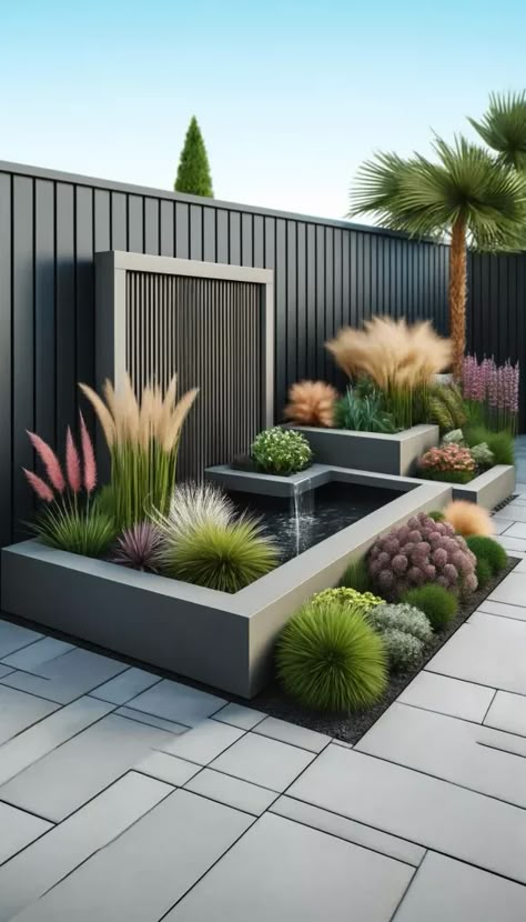 Garden Bed Ideas, Modern Front Yard, Modern Backyard Landscaping, Modern Garden Design, Modern Backyard, Gardens Design, Outdoor Gardens Design, Yard Design, Small Garden Design