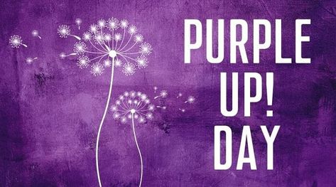 Purple Day, Kids Day, Elementary Library, Military Kids, Case Management, Toddler Art, Field Trips, Purple Background, Personal Goals