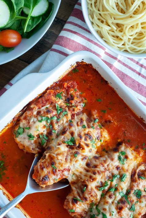 Easy Chicken Parmesan Bake - Macrostax Chicken Parmesan With Tenderloins, Baked Chicken Parmesan Recipe No Breading, One Pan Chicken Parmesan Bake, No Fry Chicken Parmesan, Macro Friendly Chicken Parmesan, Parmesan Breaded Chicken, Chicken Parm Oven Baked, High Protein Chicken Parmesan, Unbreaded Chicken Parmesan