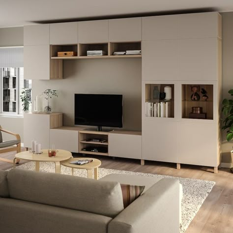 Tv Room Ikea Ideas, Besta Tv Wall Ideas, Living Room Besta Ikea, Ikea Design Living Room, Bestå Living Room Ideas, Living Room Designs Ikea, Ikea Besta Vitrine, Besta Ikea Living Room Tv Walls, Ikea Beata