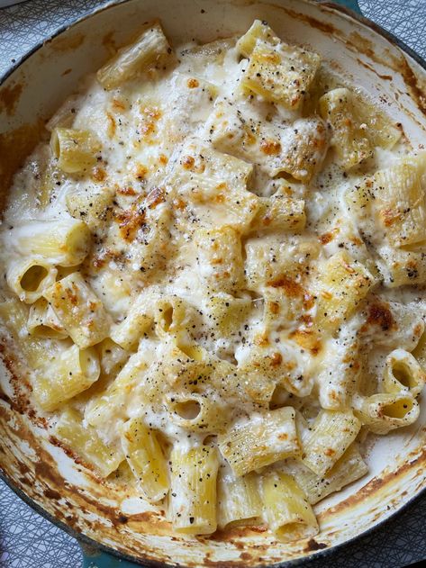 I Tried the Pasta Queen’s Italian Mac and Cheese Bake and It's a Classic | Kitchn Burrata Mac And Cheese, Classic Pasta Recipes, Trendy Dinner Recipes, Sicilian Pasta Recipes, Traditional Italian Pasta Recipes, Italian Mac And Cheese, Mac And Cheese Pasta, The Pasta Queen, Pasta Queen