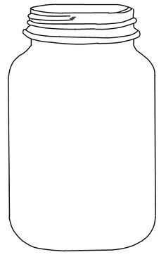 Finally found it! Free Mason jar Template                                                                                                                                                                                 More Mason Jar Printables, Kraf Kertas, Bug Crafts, Vintage Clip Art, Mason Jar Flowers, Bug Art, Pola Sulam, Clipart Black And White, Mothers Day Crafts