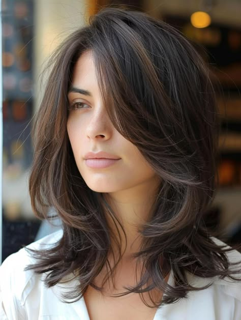 Our summer hairstyles are all about celebrating the season while making sure your hair remains healthy and beautiful. So, whether you're hitting the beach, going to a summer festival, or simply enjoying an outdoor brunch, these hairstyles will ensure you do it in style.#SunKissedStyles
#SizzlingSummerStrands
#BeachyWaves
#SummerBraids
#HotWeatherHairdos Women Medium Haircut, Medium Haircuts With Layers, Shorter Layered Haircuts, Trendy Hair Color Ideas, Medium Haircuts With Bangs, Haircuts With Layers, Trendy Haircuts Medium, Layer Hair, Layered Haircuts For Women