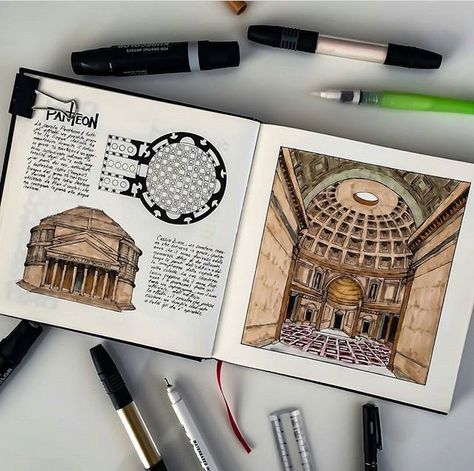 Architectural Journal, Sketchbook Architecture, Architecture Journal, Architect Sketch, Moleskine Journal, Architecture Drawing Sketchbooks, Travel Art Journal, Gcse Art Sketchbook, Architecture Sketchbook