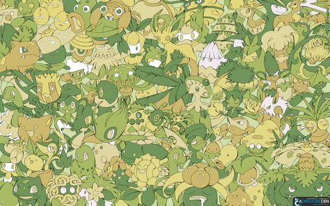 Pc Backgrounds, Grass Type Pokemon, Green Pokemon, Pokemon Backgrounds, Wallpaper Backgrounds Aesthetic, Background 4k, Grass Type, Desktop Wallpaper Design, Pc Wallpapers