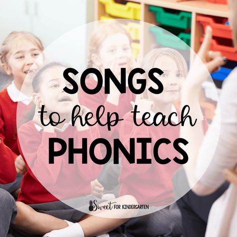 Songs to Help Teach Phonics | Sweet for Kindergarten Letter Sound Song, Saxon Phonics, Phonics For Kindergarten, Sight Word Stories, Early Reading Activities, Alphabet Project, Teaching Letter Sounds, Preschool Phonics, Teach Phonics