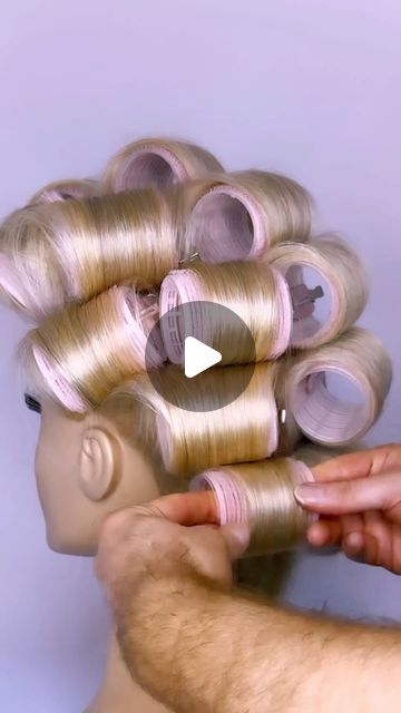 BRAIDS | UPDOS | INSPIRATION on Instagram: "Do you want big bouncy hair? 🙌🏼 Do you use Velcro rollers already? Watch this video from @josephianson and learn how to use them to achieve it?   Grab those rollers and get watching as he shows you step by step how to use Velcros to create big bouncy curls.   Created using @revlonprofessionaluk style Masters  #beyondtheponytail   #hairtutorial #bouncyhair #bighair #hairtutorials #hairdosimple #mobwife #mobwifebob #updohairstyles #bangs #hairstyles #hairideas #bob #bouncy #mobwifeaesthetic #reel #reels #igreels #ighair #hairfashion #hairhack #hairgoals #updostyles #upstyle #tutorialhair #hairart #reelitfeelit #bouncyblowdry #blowout #curltutorials" How To Make Hair Bouncy, How To Set Rollers In Hair, How To Use Curlers For Volume, How To Use Velcro Rollers On Thick Hair, How To Add Volume To Crown Of Head, Big Barrel Curls Long Hair, Volumptious Hair Curls, Big Soft Curls For Long Hair, How To Get Big Bouncy Curls