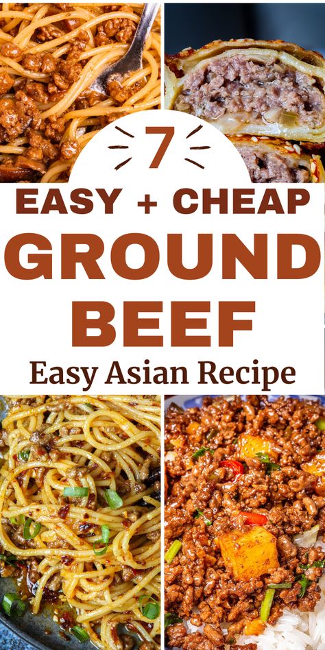 What to make with ground beef, Things to do with ground beef, Meals made with ground beef, Meal ideas with ground beef, Easy meals with ground beef, Ground beef dishes for dinner, Ground beef dinner recipes, Recipes using ground beef, Food with ground beef, Dinner ideas with ground beef, Easy hamburger meat recipes Best Ever Ground Beef Recipes, Recipes Using 2 Pounds Of Ground Beef, Ground Beef Recipes Without Tomatoes, Ground Beef Chinese Recipes, Chinese Ground Beef Recipes, Ground Beef Asian Recipes, One Pound Ground Beef Recipes, Ground Beef Freezer Meals, Asian Beef Recipes