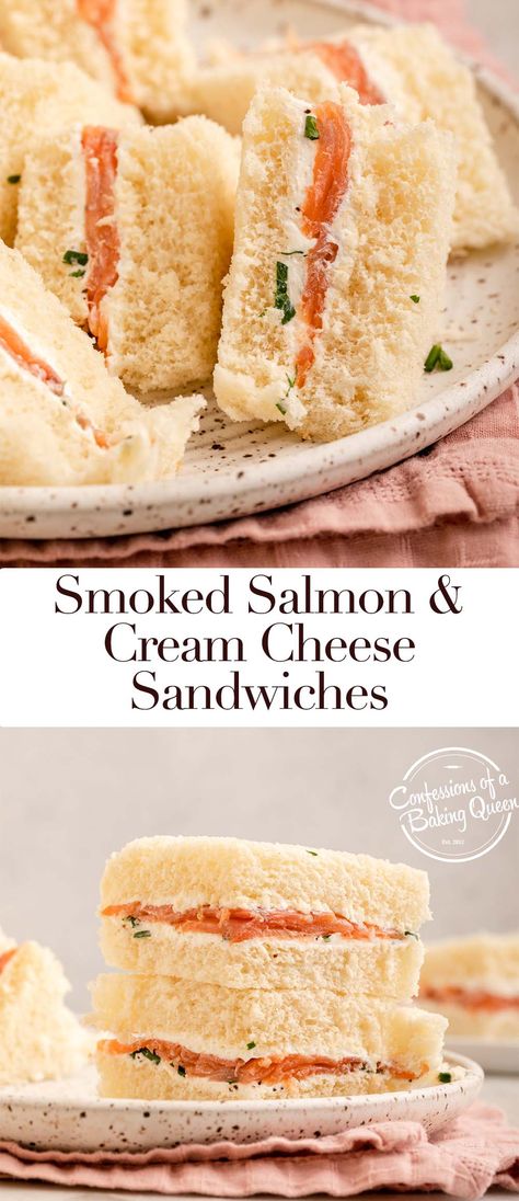 This recipe for how to make smoked salmon sandwiches is simple and delicious. Whipped cream cheese, herbs, and smoked salmon are the perfect combo! Salmon Sandwich Recipes, Keto Tea, Salmon Sandwiches, High Tea Sandwiches, Best Smoked Salmon, Smoked Salmon Sandwich, Smoked Salmon Cream Cheese, Cream Cheese Sandwiches, Salmon Dip