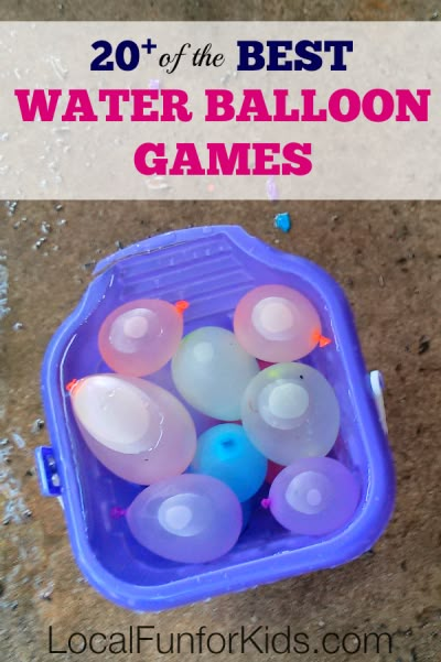 Some of the BEST Water Balloon Games for summer camp, field Day and hot summer days! Balloon Games For Kids, Water Balloon Games, Balloon Games, Water Games, Water Party, Camping Games, Games For Teens, Summer Games, Water Balloons